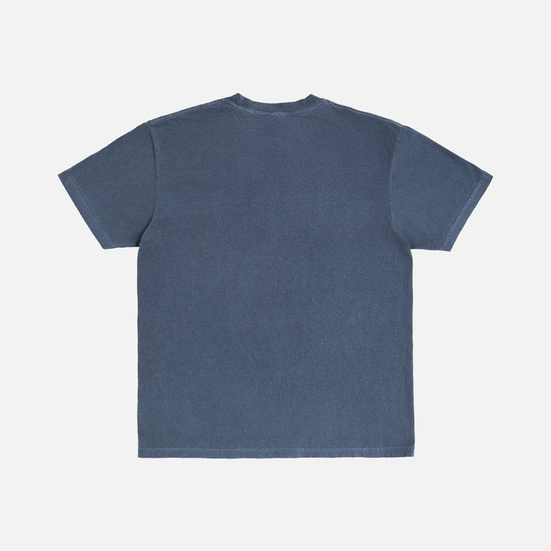 washed navy blue graphic tee shirt for anime, sports, football, and movie fans
