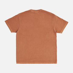 washed orange comfort colors t-shirt with sports, anime, and movie designs for sale at Throwbacks