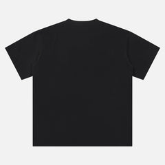 back of blank black streetwear t-shirt for sale at throwbacks