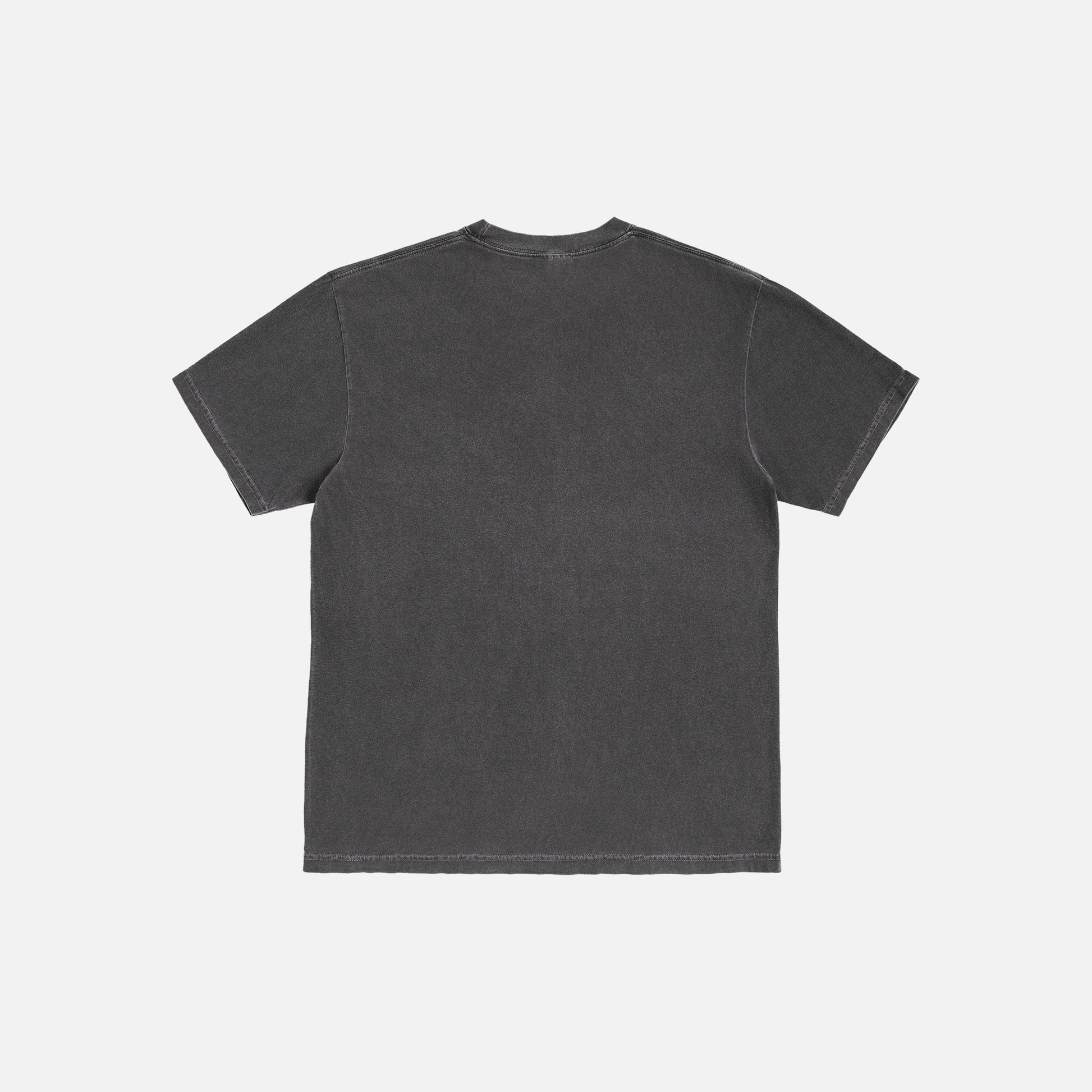 back of faded black unisex t-shirt for sale at Throwbacks