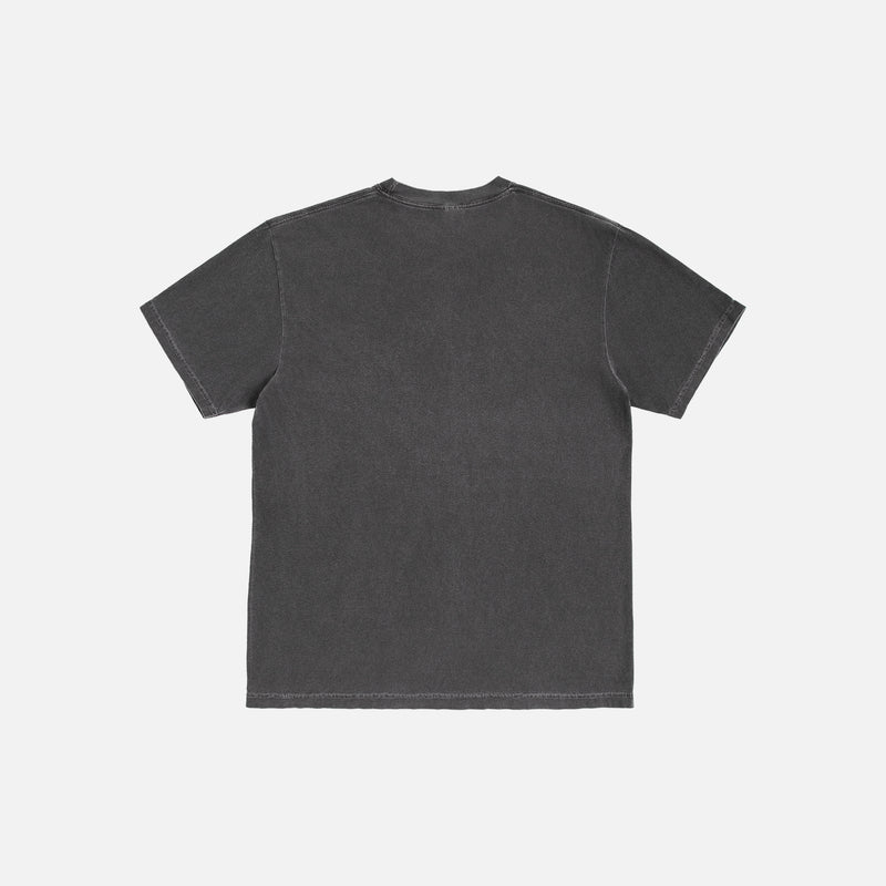 back of faded black unisex t-shirt for sale at Throwbacks