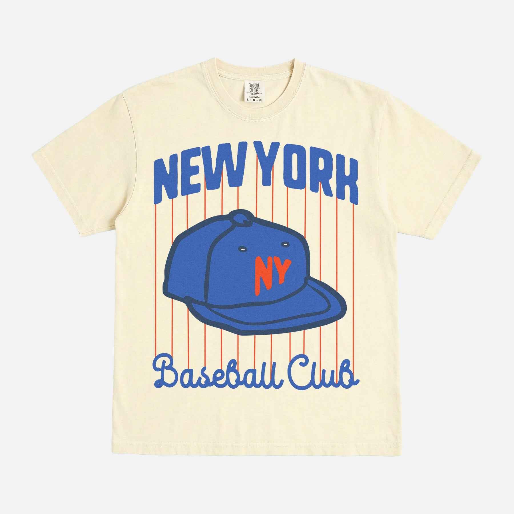Retro New York Baseball Pinstripes Tee