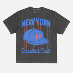Retro New York Baseball Pinstripes Tee