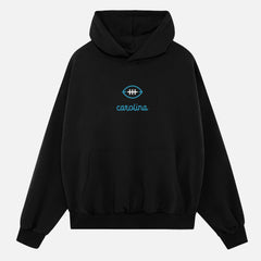 Heavyweight black Carolina Panthers streetwear hoodie sweatshirt