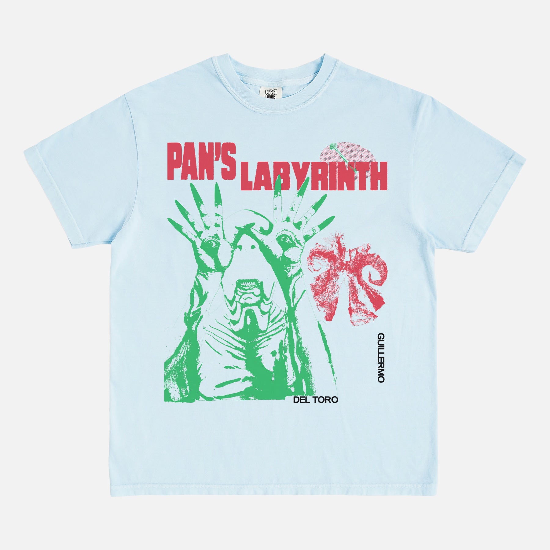 grunge Pan's Labyrinth movie graphic t-shirt light blue comfort colors pale man shirt