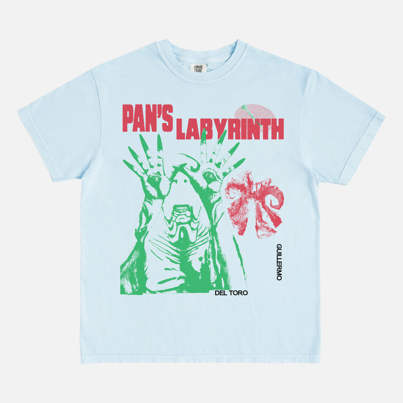 grunge Pan's Labyrinth movie graphic t-shirt light blue comfort colors pale man shirt