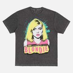Cute vintage Blondie Band tour pop art graphic t-shirt