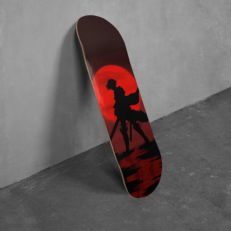 Attack on Titan skateboard, retro anime manga series skate deck wall art memorabilia