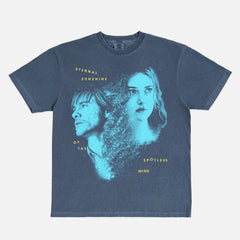 Cute Eternal sunshine of the spotless mind movie t-shirt with Joel and Clementine on a washed navy Comfort Colors graphic tee