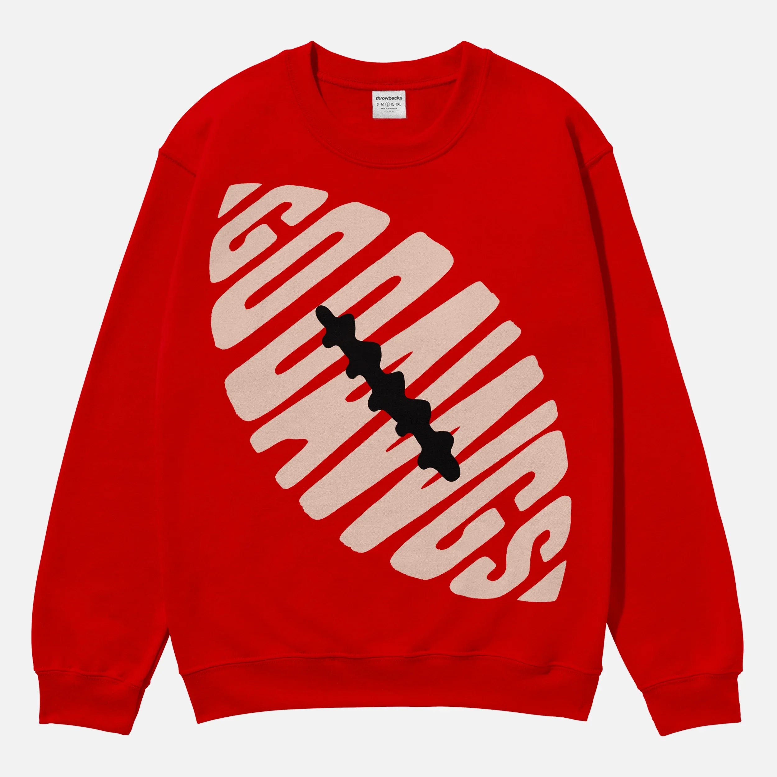 Heavyweight cute Georgia Bulldogs retro red football crewneck sweatshirt