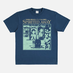 Cute Retro Spirited Away Movie Graphic Tee Vintage 2001 Hayao Miyazaki anime film faded heavyweight streetwear t-shirt