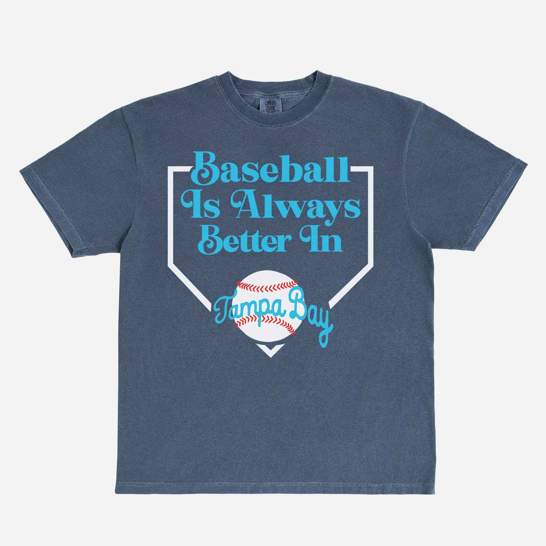 Tampa Bay Baseball Plate T-Shirt