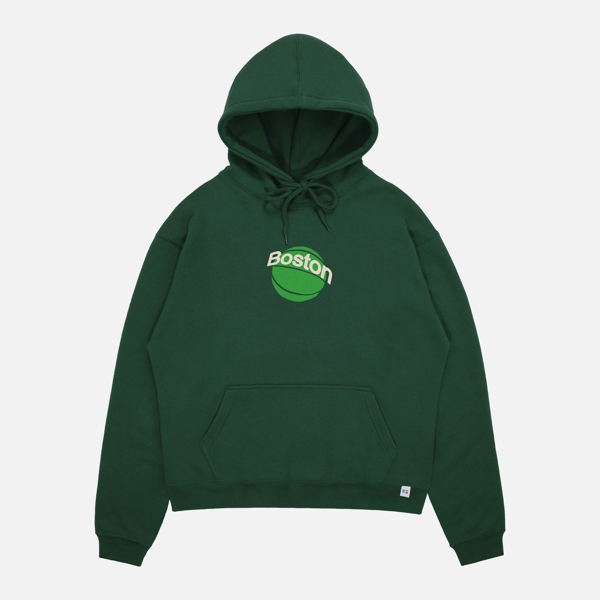 Boston Celtics Russell Athletic retro streetwear style hoodie sweatshirt for men and women, oversized Celtics hoodie apparel