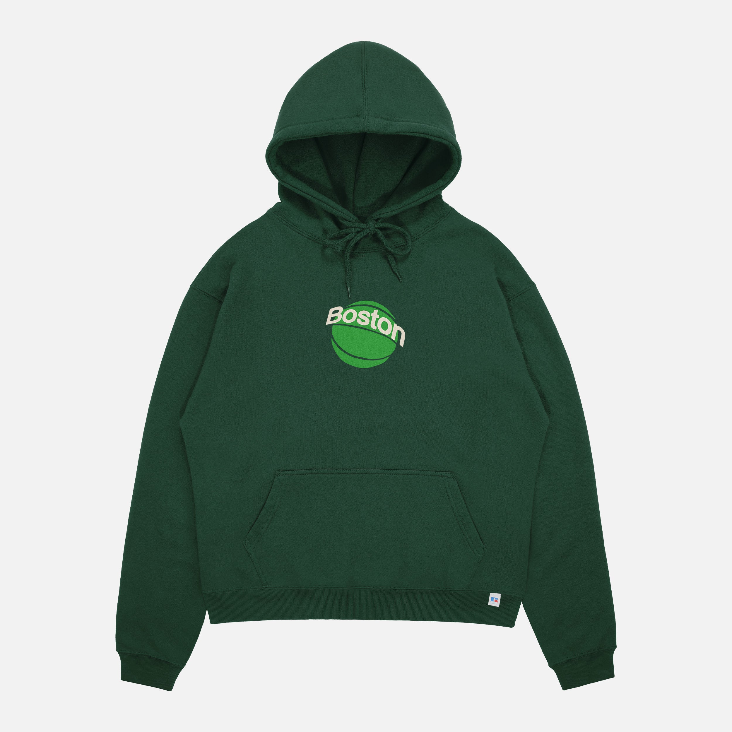 Boston Celtics Russell Athletic retro streetwear style hoodie sweatshirt for men and women, oversized Celtics hoodie apparel