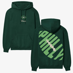 Retro heavyweight Philadelphia Eagles hoodie, vintage green Philly Go Birds streetwear sweatshirt for men and women