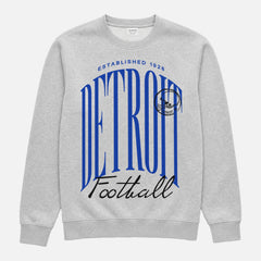 Premium 90s heather grey Detroit Lions NFL football cotton sweatshirt