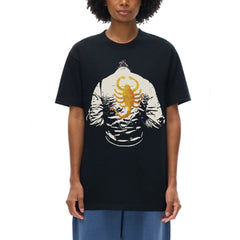 Retro Drive 2011 Movie streetwear graphic tee shirt with scorpion jacket movie poster art on black shirt
