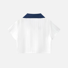 Back of retro crop top woman's usa soccer jersey for sale at Throwbacks