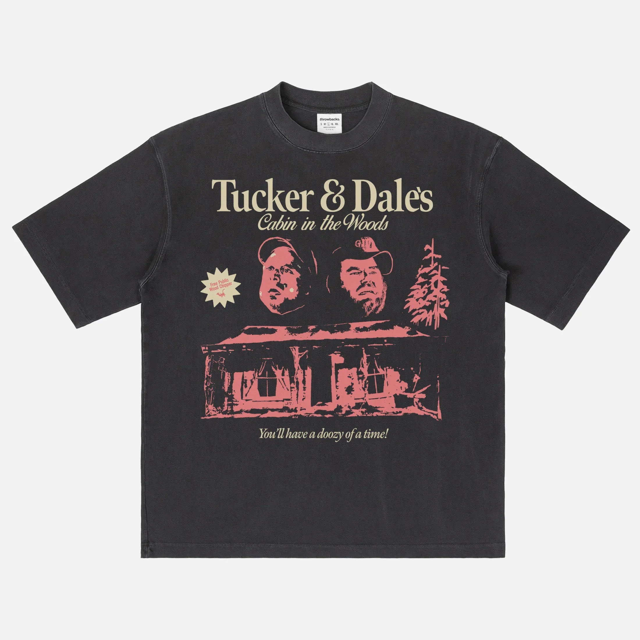 Funny Tucker & Dale Vs evil movie t-shirt, black cult classic comedy horror movie graphic tee