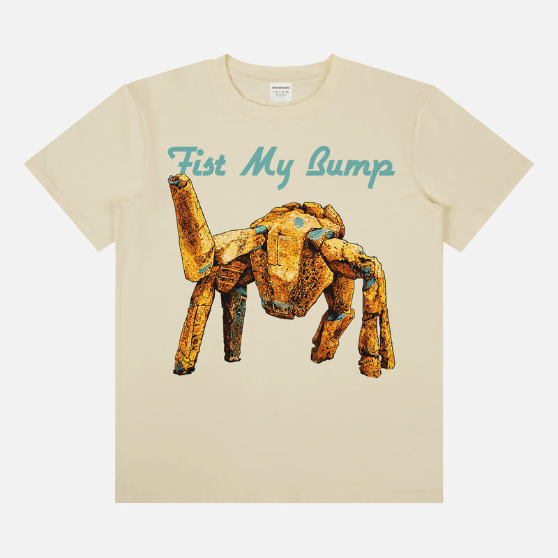 Funny Rocky Fist my Bump project hail mary movie graphic tee with cute rocky the alien illustration on a unisex t-shirt