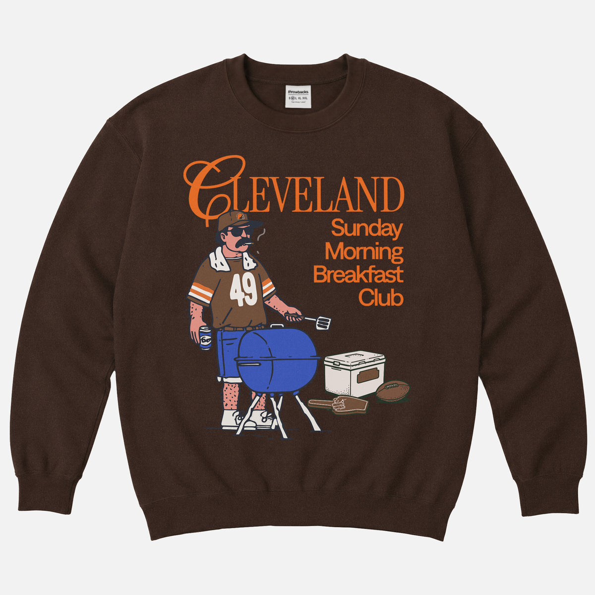 Cleveland Browns Sunday Morning Breakfast Club Tailgating crewneck sweatshirt