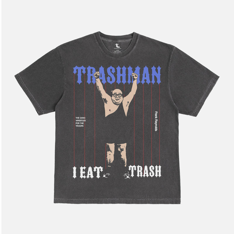 Frank Reynolds Trash Man wrestling t-shirt, funny it's always sunny in philadelphia tv show graphic tee for men and women