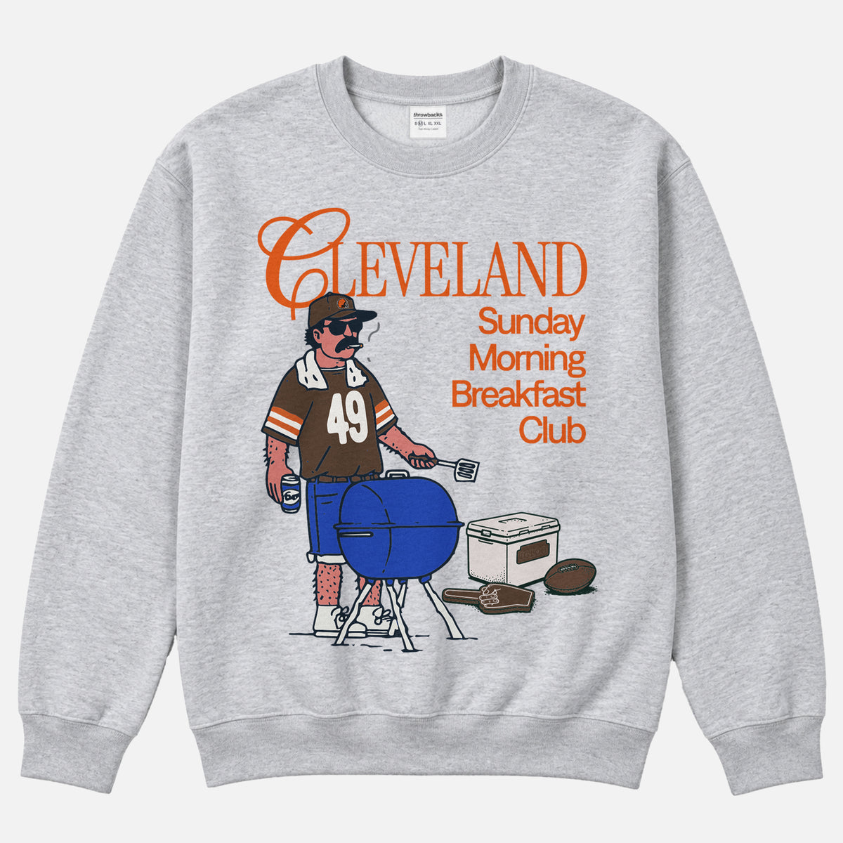 Cleveland Browns Sunday Morning Breakfast Club Tailgating crewneck sweatshirt
