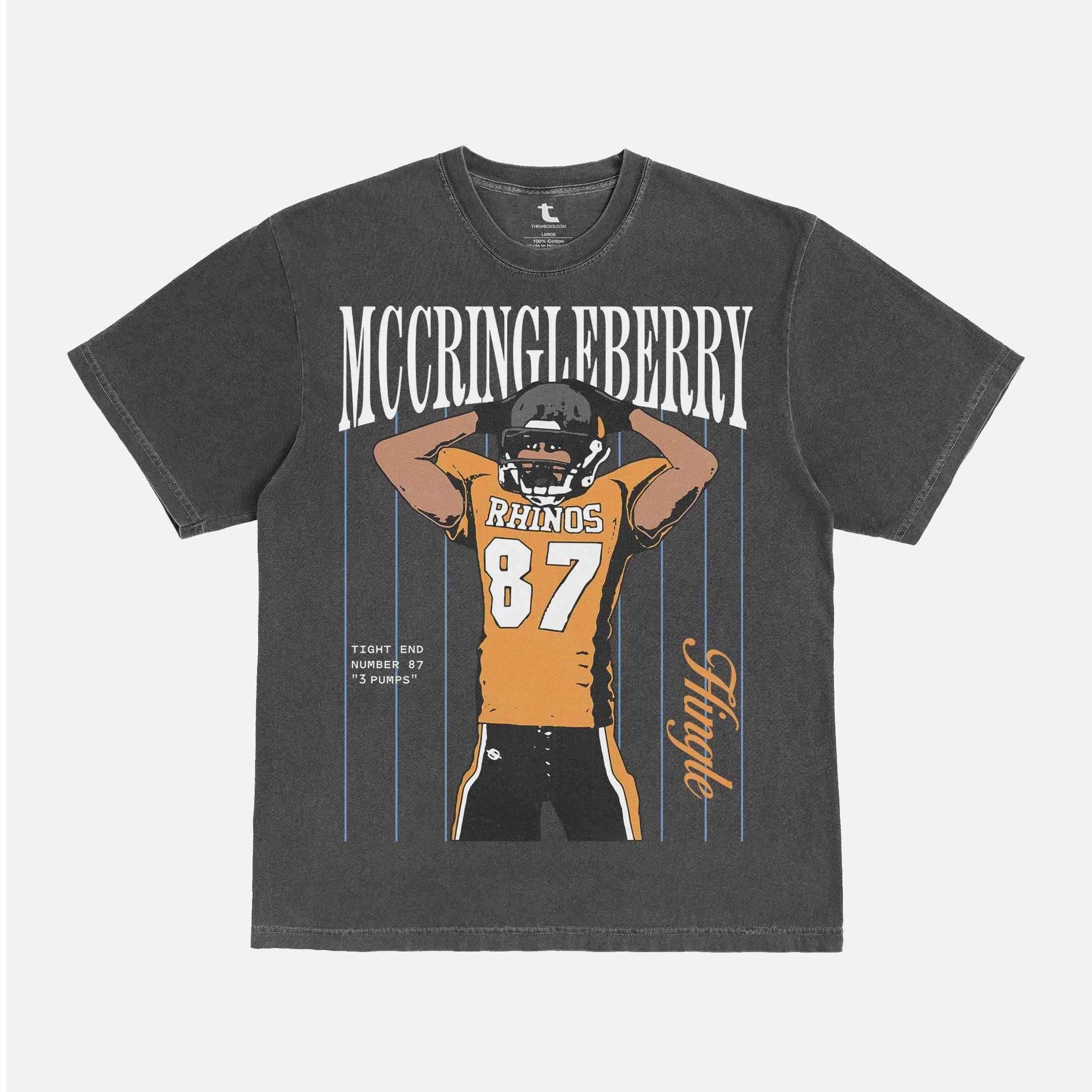 Hingle McCringleberry Football T-Shirt, Funny TV Show Graphic Tee