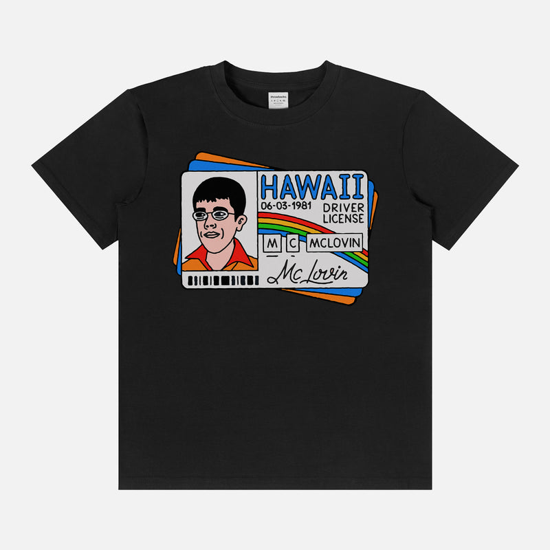 Funny McLovin Drivers License Graphic T-Shirt Superbad Movie Memorabilia Apparel