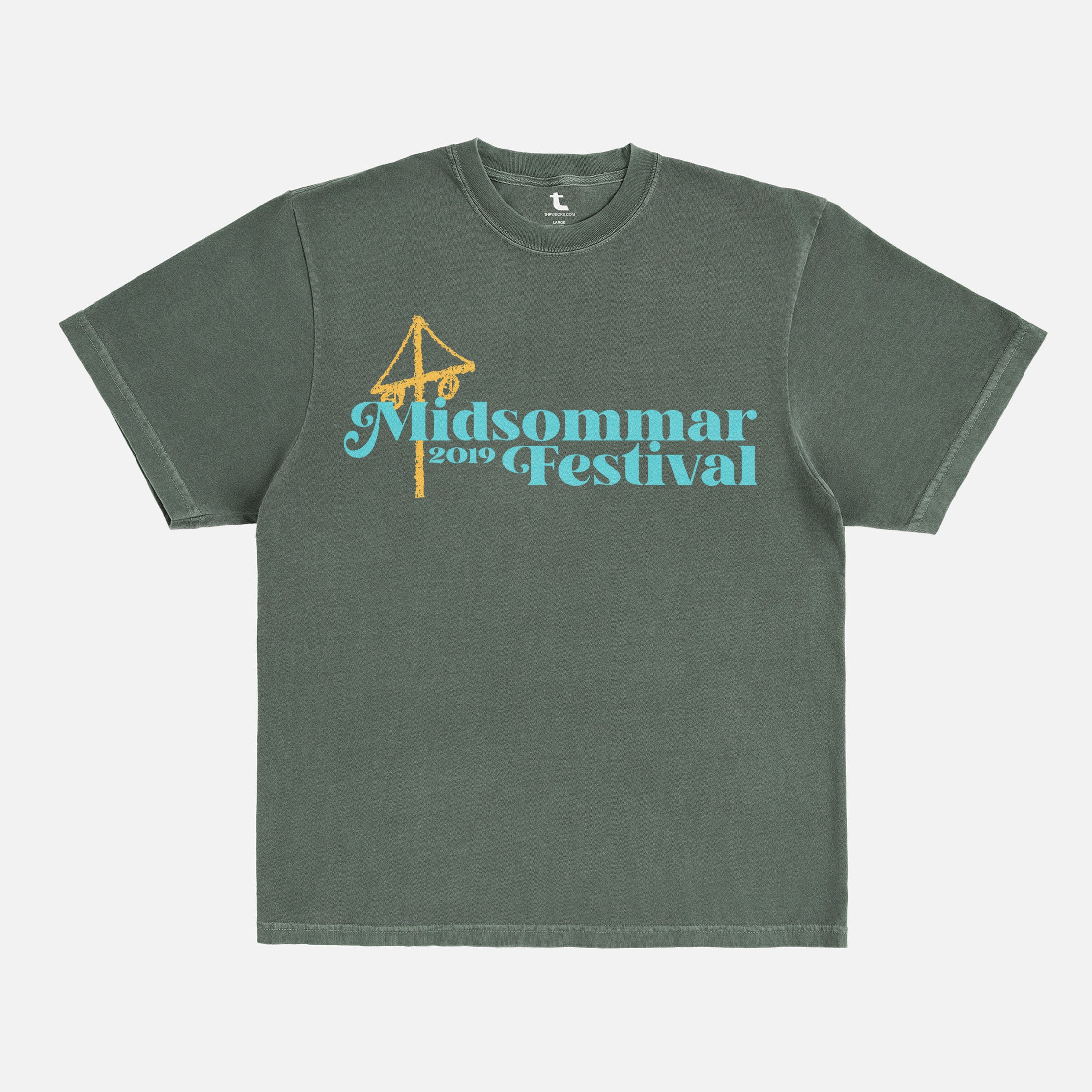 A24 Horror movie t-shirt midsommar 2019 faded green yellow and blue comfort color funny movie graphic tee