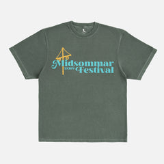 A24 Horror movie t-shirt midsommar 2019 faded green yellow and blue comfort color funny movie graphic tee