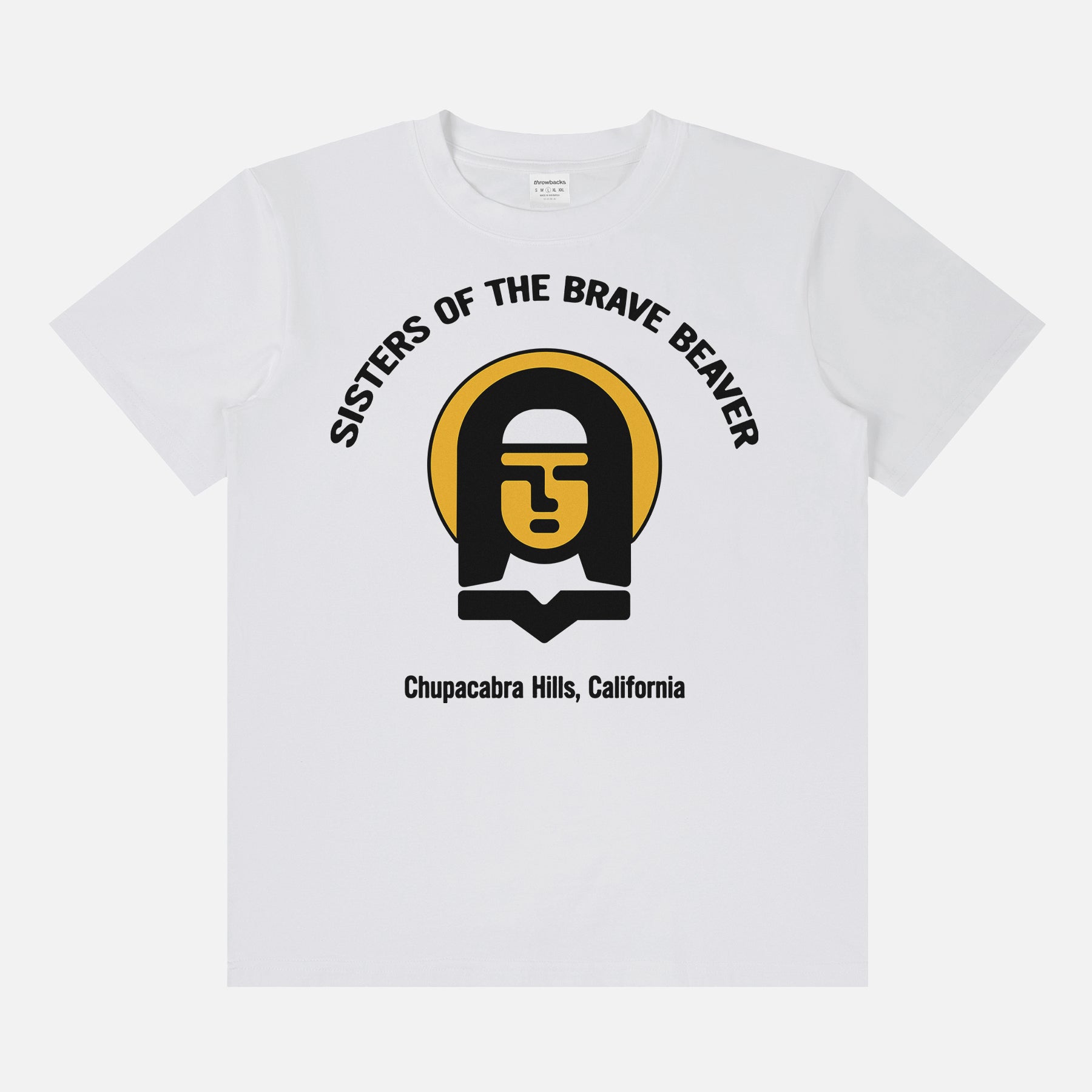 One Battle After Another movie t-shirt, funny sisters of the brave beaver nuns logo graphic tee