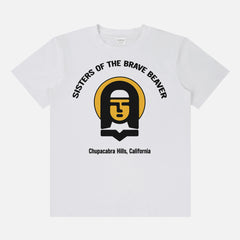 One Battle After Another movie t-shirt, funny sisters of the brave beaver nuns logo graphic tee