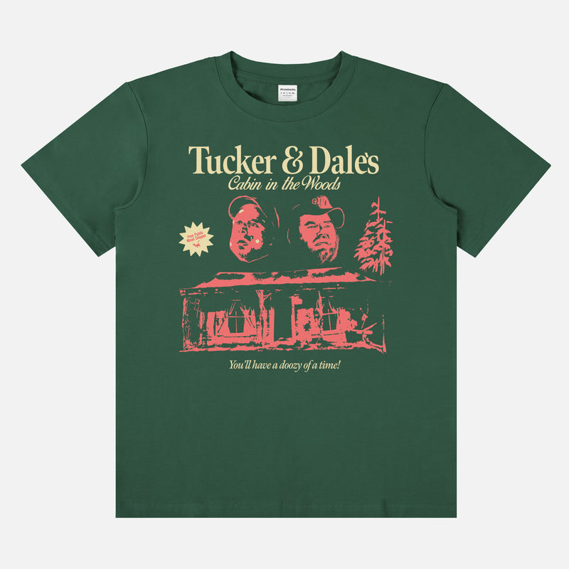 Funny Tucker & Dale Vs evil movie t-shirt, black cult classic comedy horror movie graphic tee