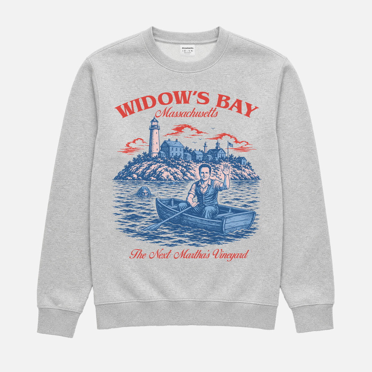 Funny vintage Widow's Bay TV Show crewneck sweatshirt