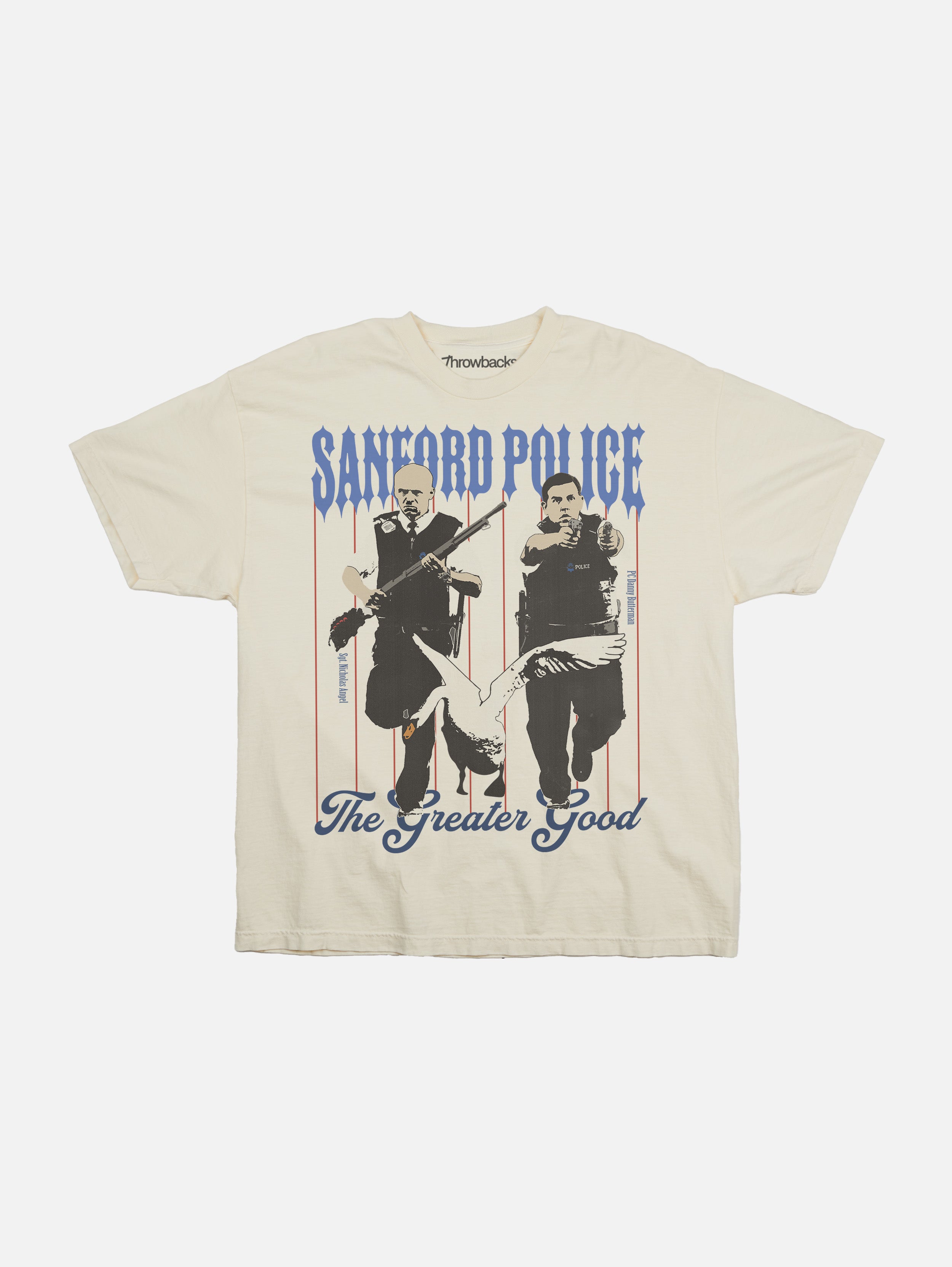 Sanford Police Pinstripe Tee Shirt