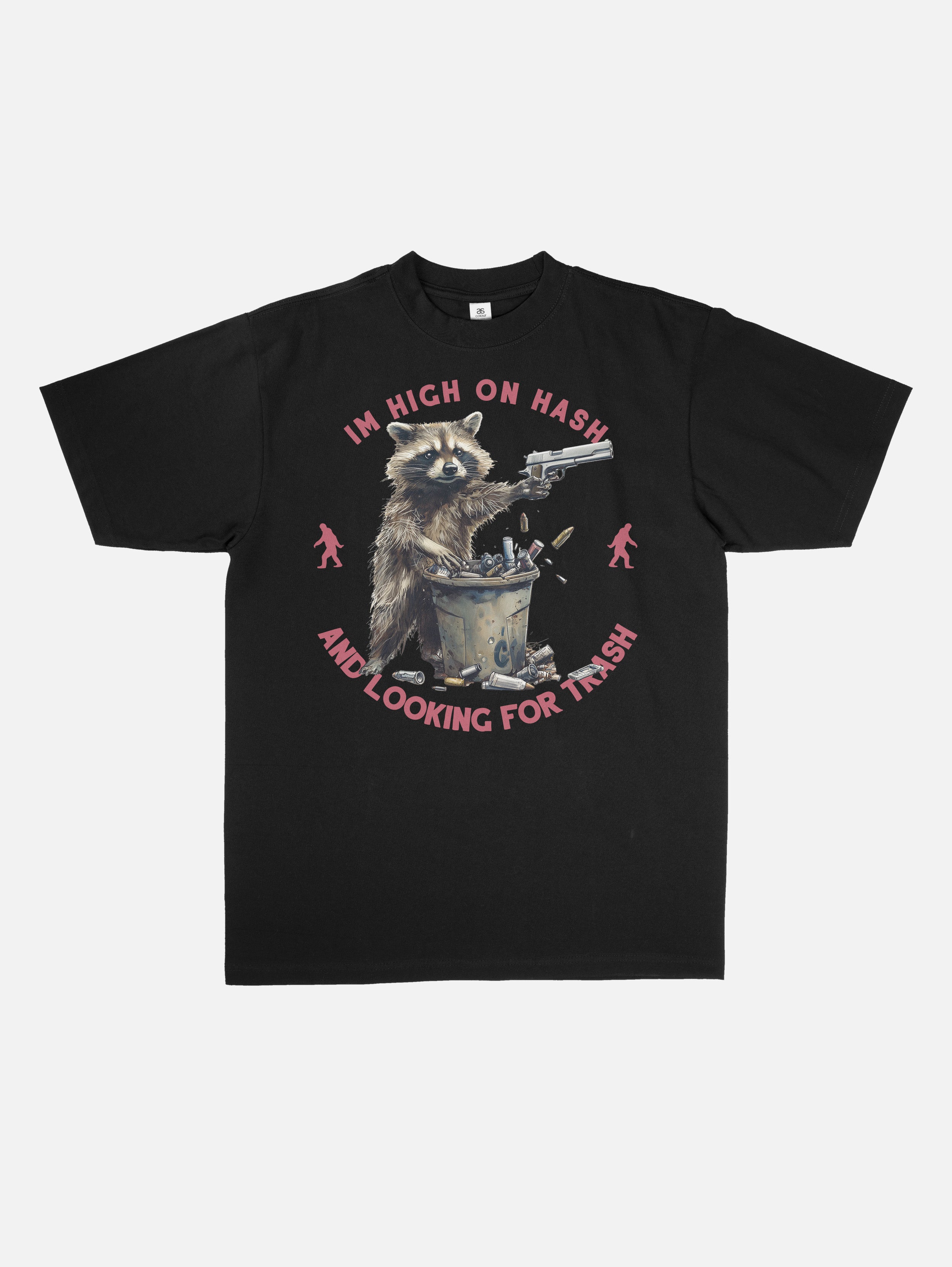 Raccoon High On Hash Tee Shirt