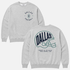 Cool retro dallas cowboys nfl crewneck sweatshirt with front and back print for sale at throwbacks
