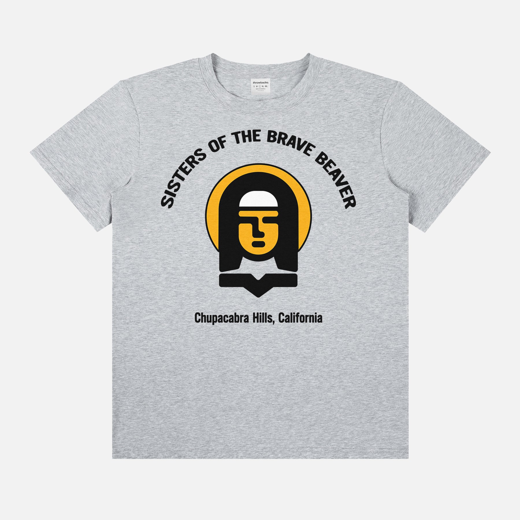 One Battle After Another movie t-shirt, funny sisters of the brave beaver nuns logo graphic tee