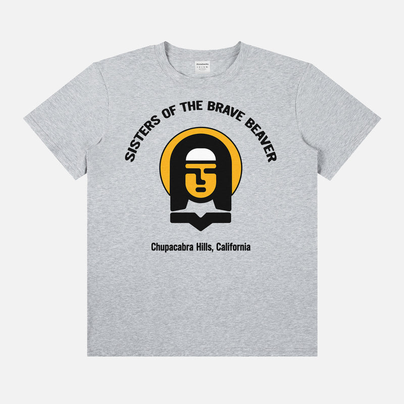 One Battle After Another movie t-shirt, funny sisters of the brave beaver nuns logo graphic tee