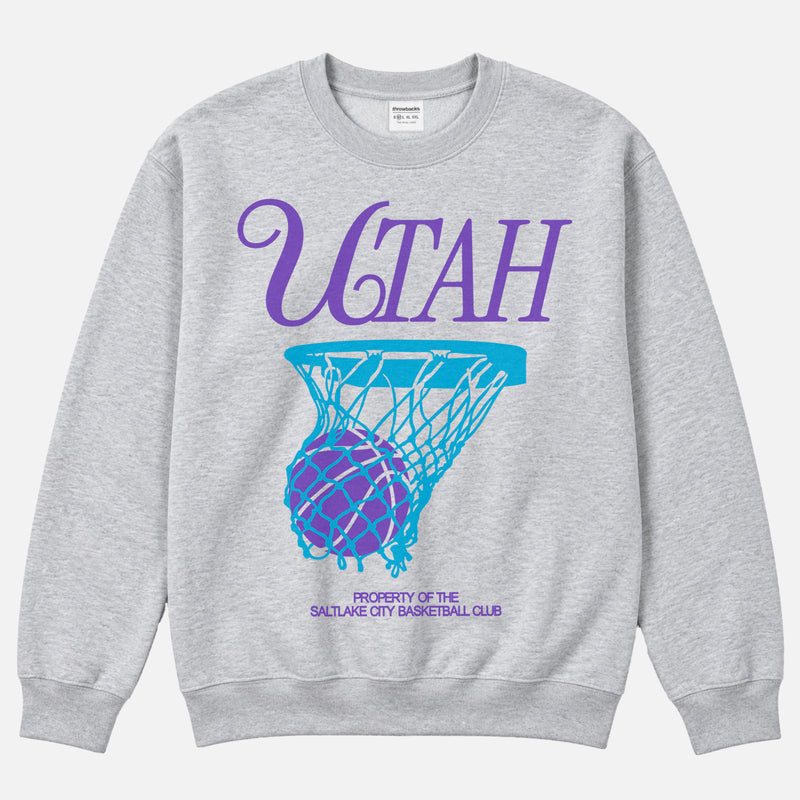 Cool unisex premium Utah Jazz basketball sweatshirt with throwback colors