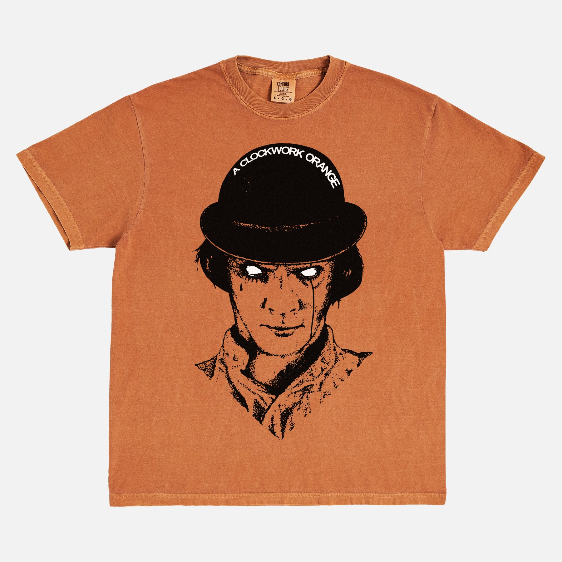 A Clockwork Orange grunge washed black movie shirt