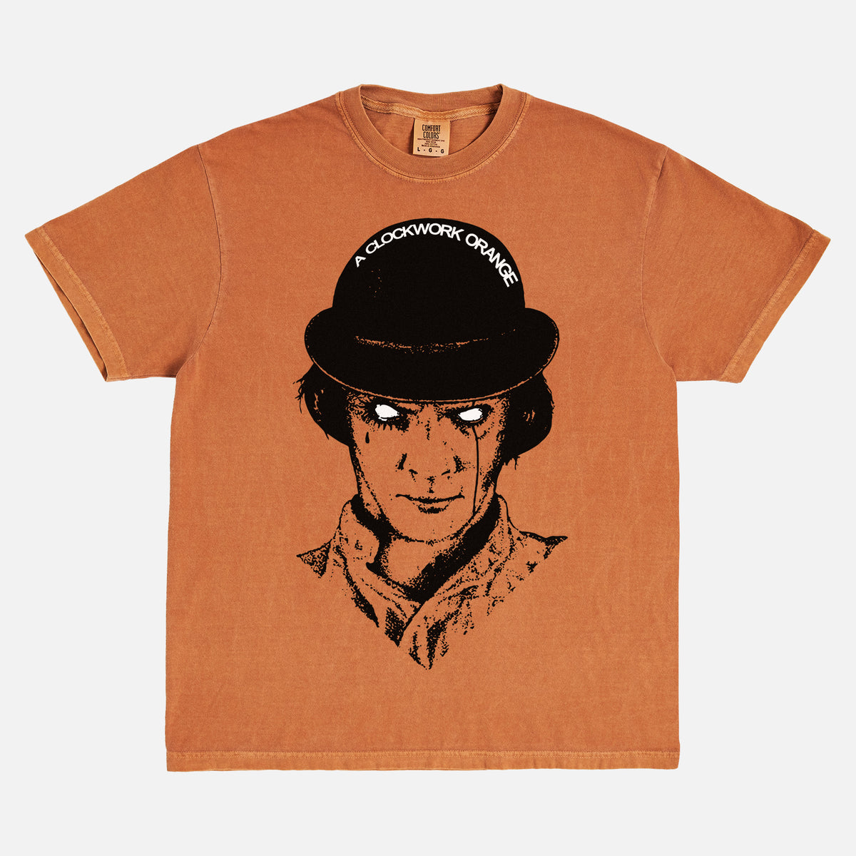 A Clockwork Orange grunge washed black movie shirt