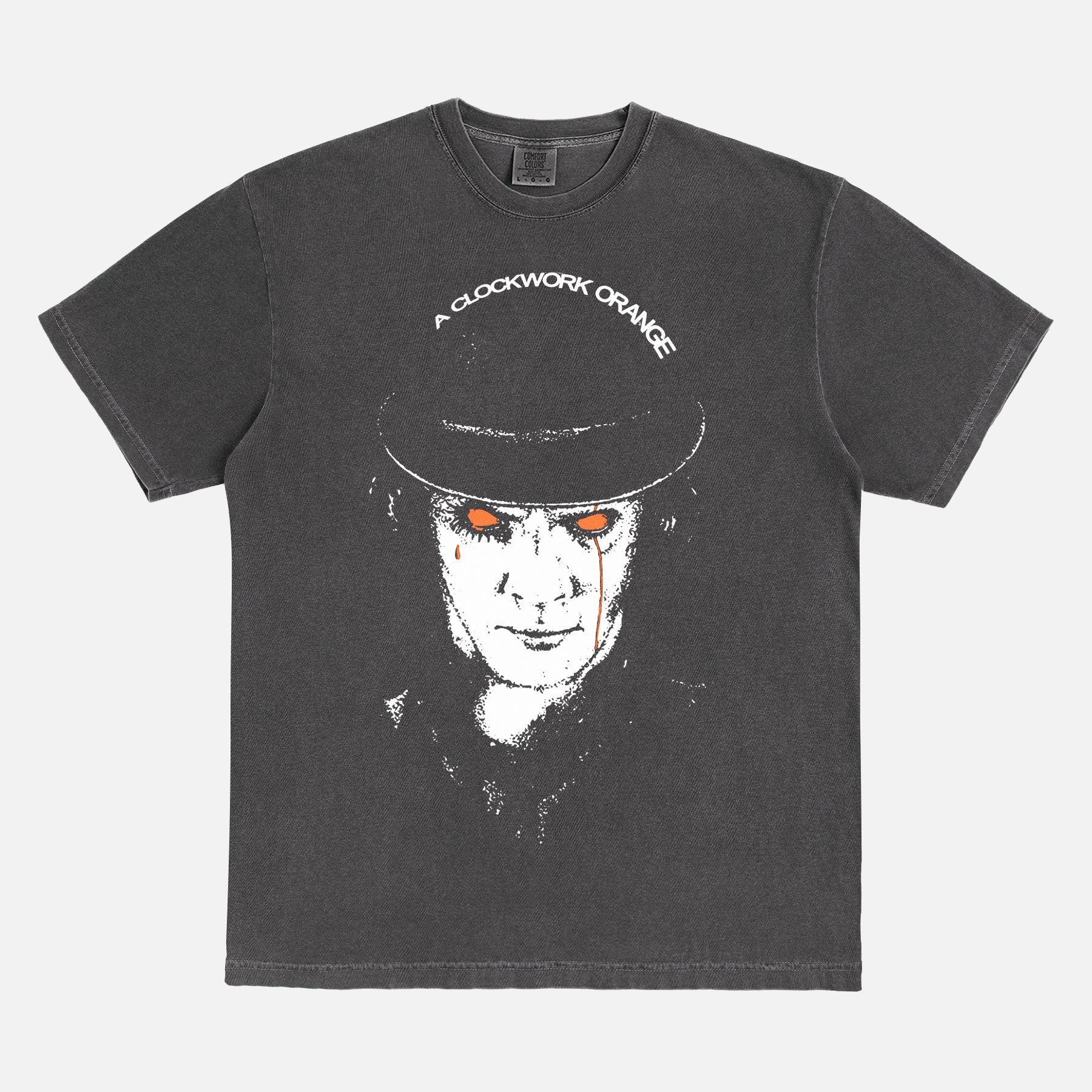 A Clockwork Orange grunge washed black movie shirt
