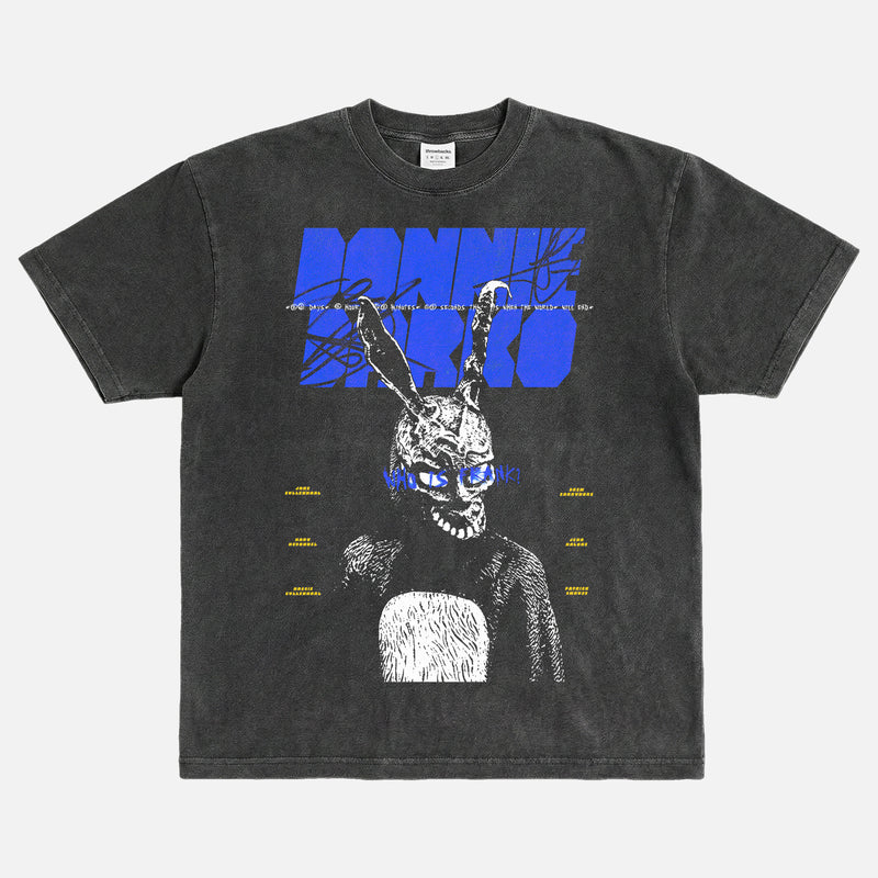 Grunge Donnie Darko movie graphic t-shirt memorabilia, y2k 90s movie bootleg graphic tee