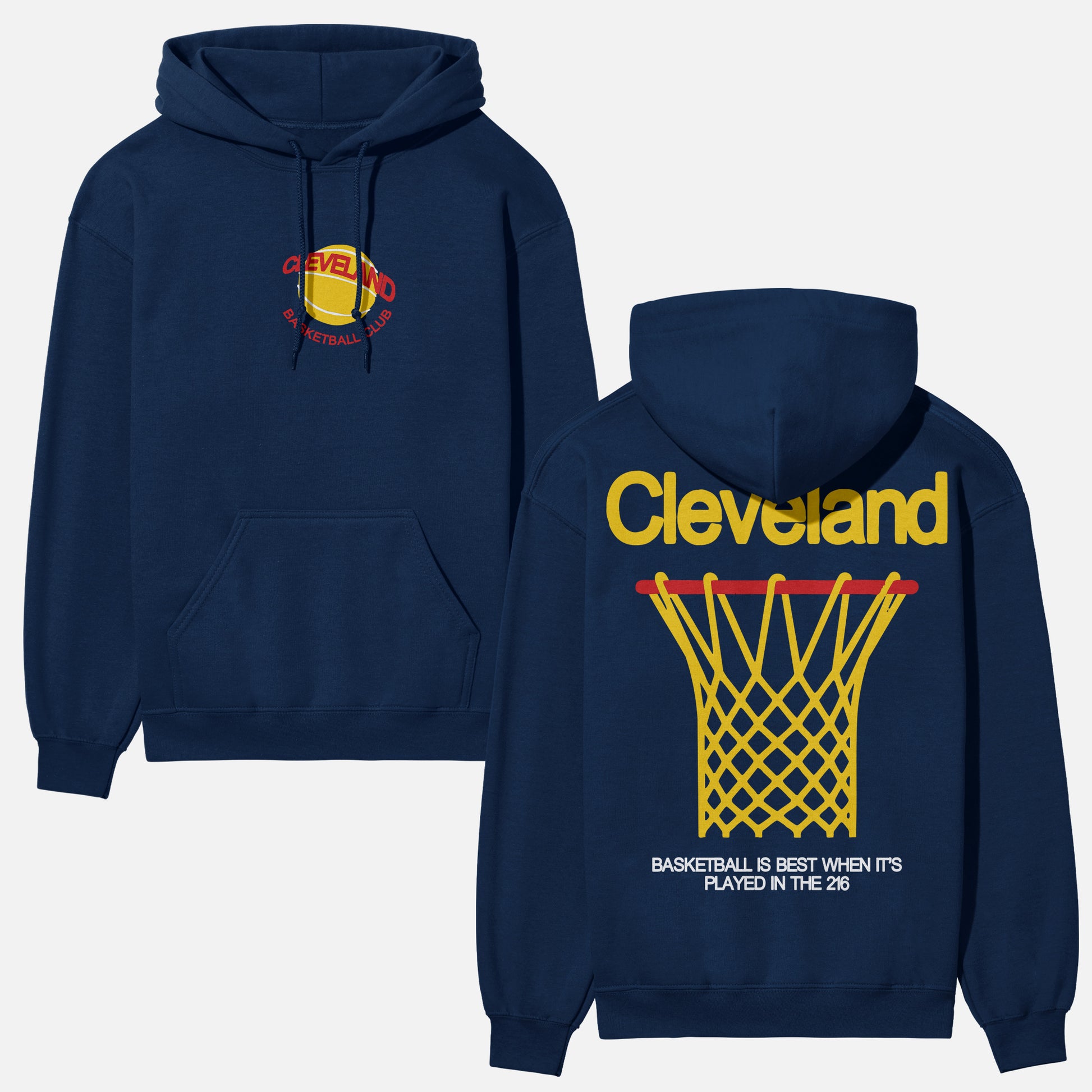 Navy heavyweight Cleveland Cavaliers basketball team hoodie for men and women