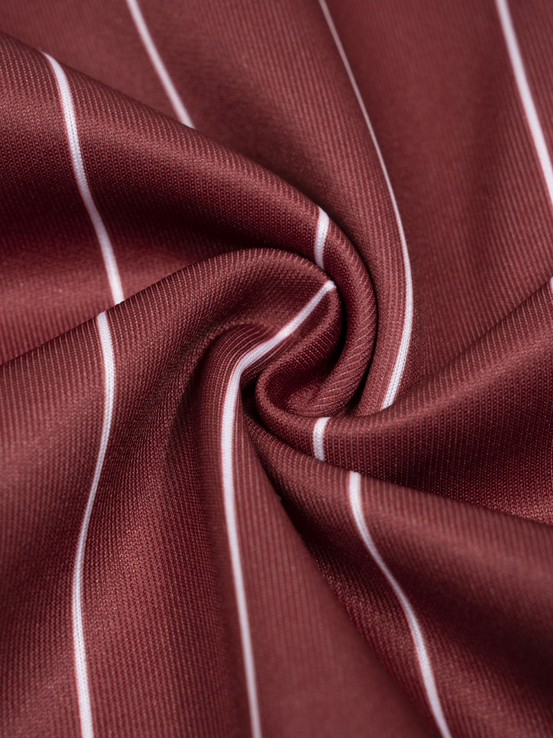 red pinstripes