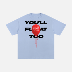 it horror movie graphic tee light blue for sale at throwbacks