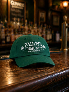 Green Paddy's Irish Pub adjustable dad hat, it's always sunny in philadelphia collectible cap