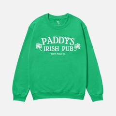 Green Its Always Sunny in Philadelphia Paddy's Irish Pub crewneck sweatshirt